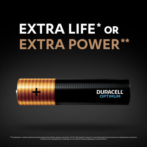 Батарейка DURACELL OPTIMUM LR03 BL10 (Комплект 10 шт.)