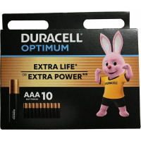 Батарейка DURACELL OPTIMUM LR03 BL10 (Комплект 10 шт.)
