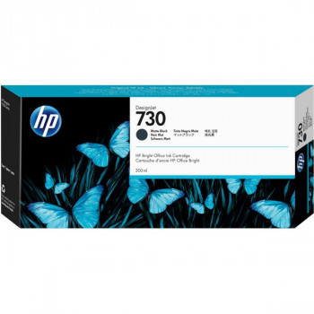 HP P2V71A Картридж HP 730 для HP DesignJet T1600 / T1700 / T2600, 300 мл, черный матовый (Matte black) 