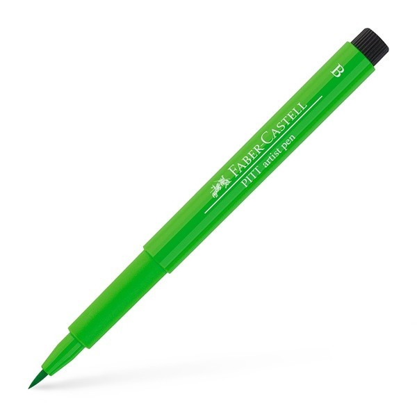 Ручка капиллярная Faber-Castell PITT Artist Pen, наконечник B (Brush), цвет 112 Leaf Green (167412)
