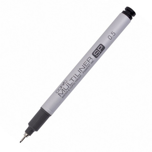 Ручка капиллярная Copic Multiliner SP 0.5 mm черный, алюминиевый корпус (Copic MLSP 804117)