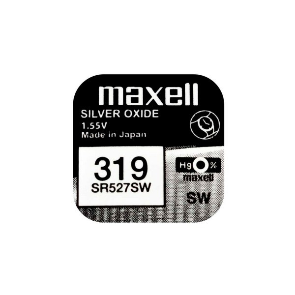 Батарейка MAXELL SR527SW 319 (0%Hg)