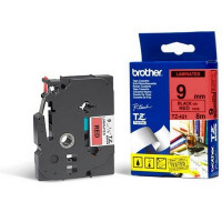 Brother TZE421 Плёнка для наклеек Brother TZE-421 чёрный шрифт на красной основе, 9мм*8м