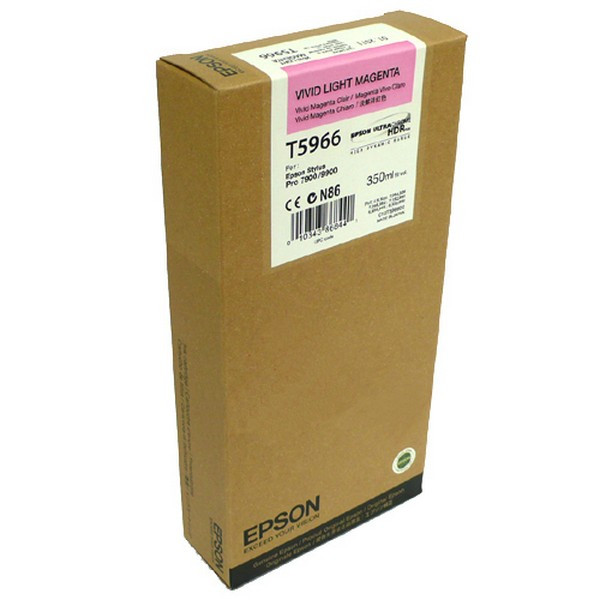 Epson C13T596600 Картридж светло-пурпурный (насыщенный) T5966 для Epson Stylus Pro 7700/7890/7900/9700/9890/9900 (350 мл)