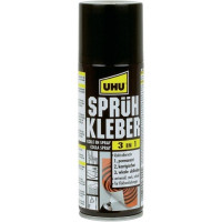 Клей-спрей UHU Sprueh Kleber 3 in 1, универсальный, 3 в 1 (одностороннее нанесение, контактный, неперманентный), 200 мл. (UHU 48900)