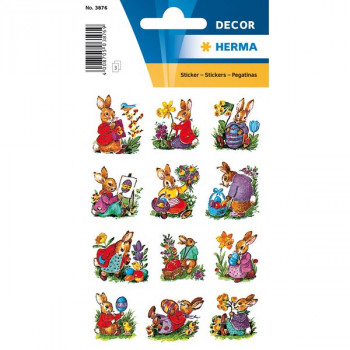 HERMA 3876 НАКЛЕЙКИ DECOR ПАСХАЛЬНЫЙ ЗАЙЧИК 