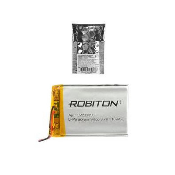 Аккумулятор ROBITON LP233350 3.7В 310мАч PK1