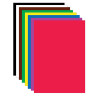 Картон цветной МАЛОГО ФОРМАТА, А5, МЕЛОВАННЫЙ, 8 листов, 8 цветов, в папке, ЮНЛАНДИЯ, 145х200 мм, 