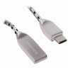 Кабель USB 2.0-Type-C, 1 м, SONNEN Premium, медь, передача данных и быстрая зарядка, 513127