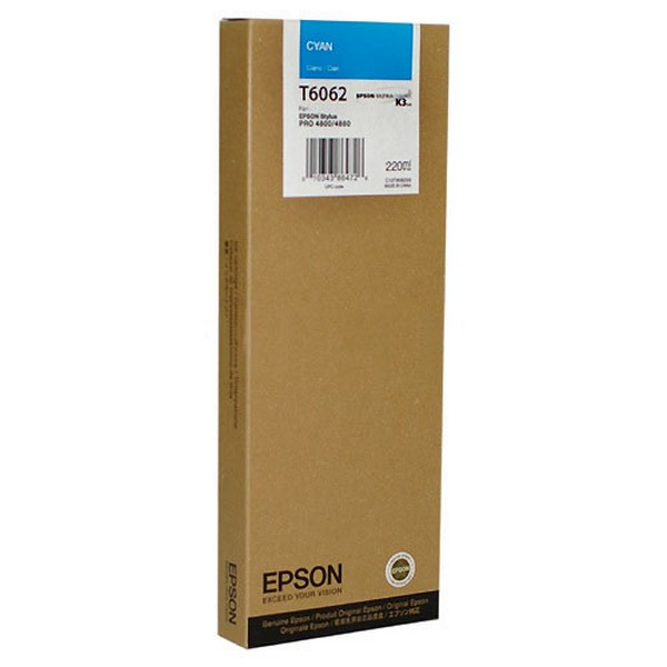 Epson C13T606200 Картридж голубой T6062 Epson Stylus Pro 4880 (220 мл)