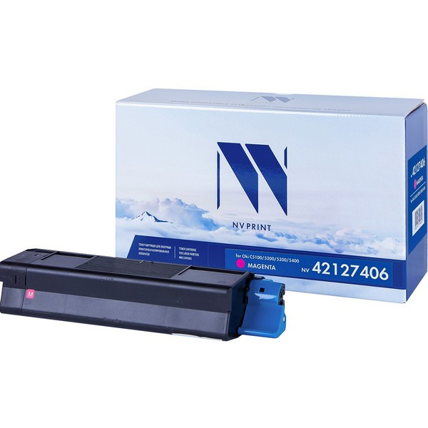 NV Print NVP-42127406M Картридж совместимый NV-42127406 Magenta для Oki C5100, 5200, 5300, 5400 (5000k)