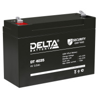 Energon Delta DT 4035 Аккумуляторная батарея DELTA DT 4035 (4В / 3,5Ач, Тип: AGM, Клемма: F1, ДхШхВ: 90х34х60мм (Полная высота: 66мм), срок службы: 5 лет, Гарантия: 1г, вес: 0,46кг)