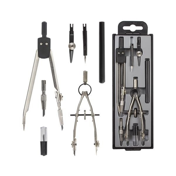 Готовальня Глобус, 7 предметов в пластиковом футляре (Globus НЧ7-30-50)