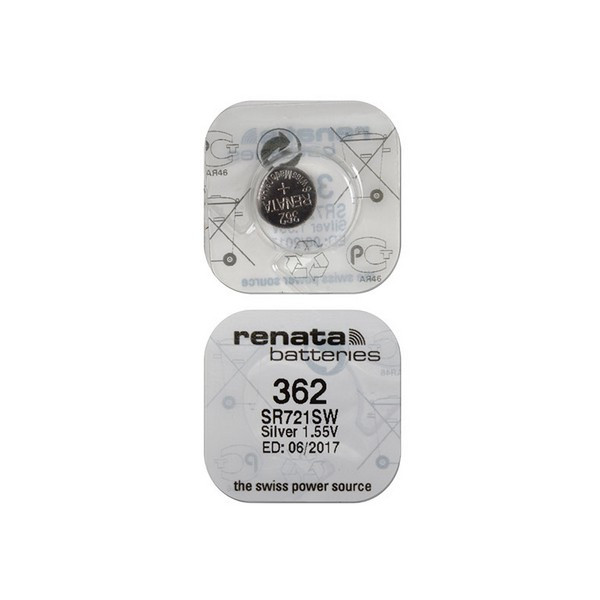 Батарейка RENATA SR721SW  362 (0%Hg)