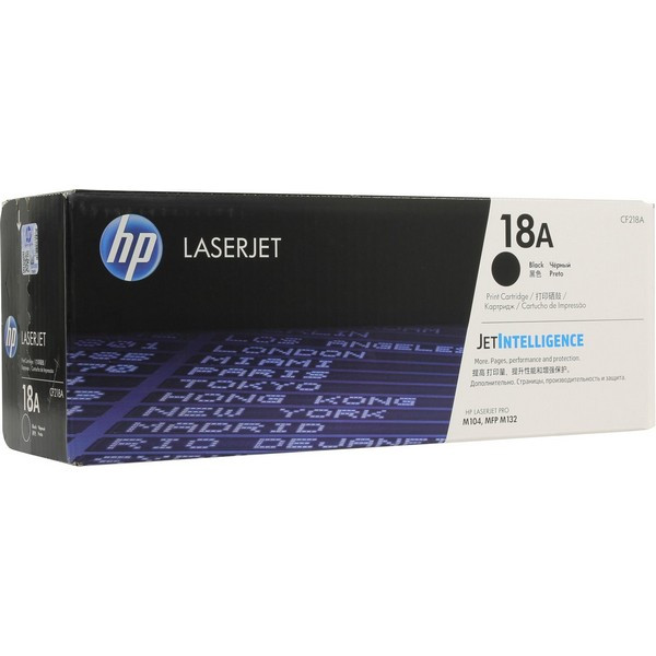 HP CF218A Картридж чёрный HP 18A LaserJet Pro M104/MFP M132  (1,4K)