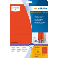 HERMA 5092 (для папок) Этикетки самоклеющиеся Бумажные А4, 192.0 x 38.0, цвет: Красный, клей: перманентный, для печати на: струйных и лазерных аппаратах, в пачке: 25 листов/175 этикеток