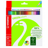 Набор цветных карандашей Stabilo GREENcolors 24 цвета (STABILO 6019/2-24)