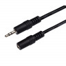 Аудио-видео кабель PERFEO J2201 Jack 3.5 мм (стерео) вилка - Jack 3.5 мм (стерео) розетка, удлинитель, длина 2 м. BL1