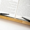 Подставка для книг и планшетов большая бамбуковая BRAUBERG, 34х24 см, регулируемый наклон, 237896