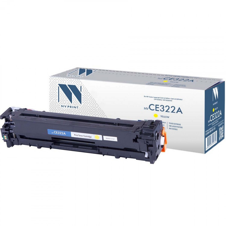 NV Print NVP-CE322AY Картридж совместимый NV-CE322A Yellow для HP Color LaserJet CM1415fn /  CM1415fnw /  CP1525n /  CP1525nw (1300k)