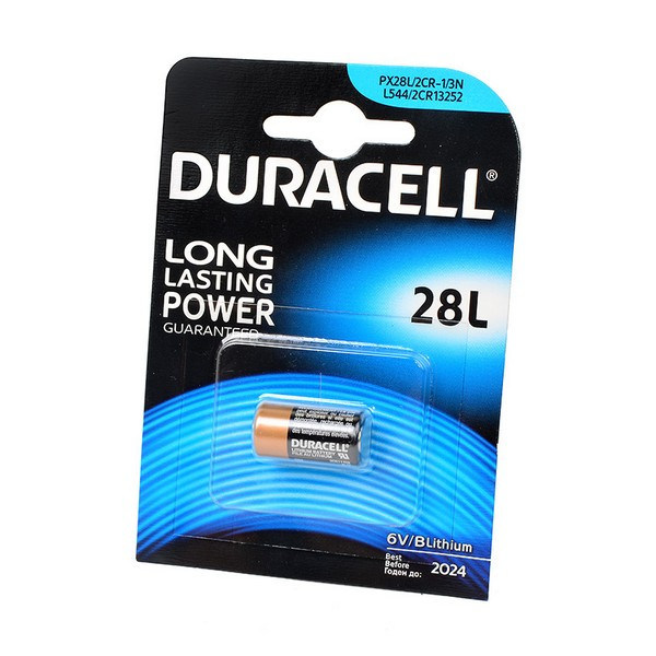 Батарейка DURACELL 28L / 2CR1/3N (литиевый аналог 4LR44, 476A, V28PX, A544) 