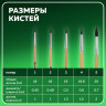 Кисти BRAUBERG, набор 5 шт. (белка, круглые № 1, 2, 3, 4, 5), блистер, 200217