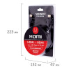 Кабель HDMI AM-AM, 1,5 м, SONNEN Premium, ver 2.0, FullHD, 4К, UltraHD, для ноутбука, компьютера, монитора, телевизора, проектора, 513130