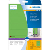 HERMA 5094 (для папок) Этикетки самоклеющиеся Бумажные А4, 192.0 x 38.0, цвет: Зеленый, клей: перманентный, для печати на: струйных и лазерных аппаратах, в пачке: 25 листов/175 этикеток