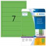 HERMA 5094 (для папок) Этикетки самоклеющиеся Бумажные А4, 192.0 x 38.0, цвет: Зеленый, клей: перманентный, для печати на: струйных и лазерных аппаратах, в пачке: 25 листов/175 этикеток