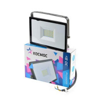 Прожектор КОСМОС K_PR5_LED_30 светодиодный, 30Вт, 6500К, IP65 черный
