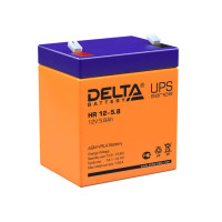 Energon Delta HR 12-5.8 Аккумуляторная батарея DELTA HR 12-5.8 (12В / 5,8Ач, Тип: AGM, Клемма: F2, ДхШхВ: 90х70х101мм (Полная высота: 107мм), срок службы: 8 лет, Гарантия: 1г, вес: 1,95кг)