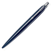 Ручка шариковая автоматическая PARKER Jotter Black CT, Синяя (PARKER) Без упаковки