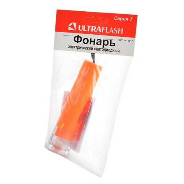 Фонарь ULTRAFLASH 917-TH 1LED (оранжевый) BL1