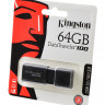 Носитель информации KINGSTON USB 3.1/3.0/2.0  64GB  DataTraveler 100 G3 черный BL1