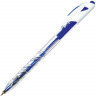 Ручка шариковая автоматическая Flexoffice Trendee, 0,5  мм., корпус прозрачно-синий, цвет чернил Синий, Комплект 12 шт. (FLEXOFFICE FO-019 BLUE)