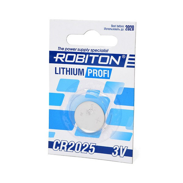 Батарейка ROBITON PROFI R-CR2025-BL1 CR2025 BL1 Использовать до 2020