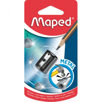 Точилка для карандашей Maped Satellite Metal, 1 отверстие, металлическая, в блистере (MAPED 034019) 