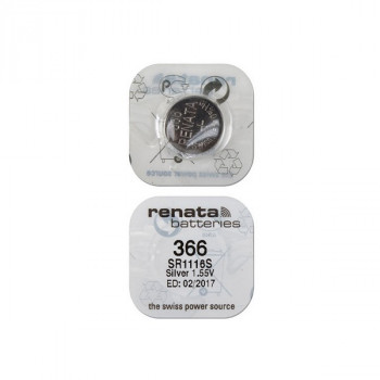 Батарейка RENATA SR1116S    366 (0%Hg) Тип: S1116HЦена: за 1 шт.