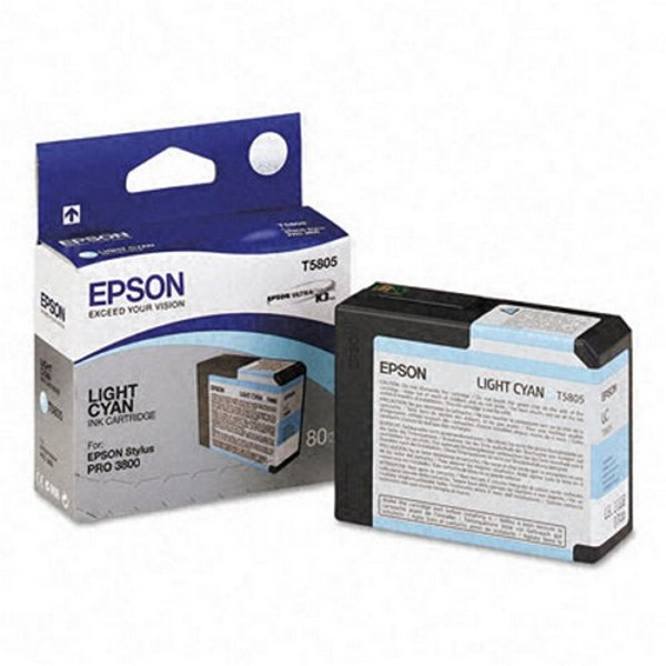 Epson C13T580500 Картридж светло-голубой T5805 для Epson Stylus Pro 3800/3880 (80 мл)