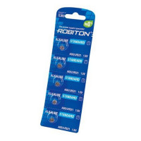 Батарейка ROBITON STANDARD R-AG0-0-BL5 (0% Hg)  AG0 LR521 379 LR63 BL5