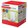 Чайник электрический с двойными стенками SONNEN KT-4103, 1,5 л, 2200 Вт, белый, 456376