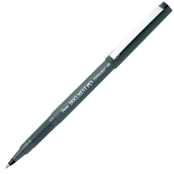Ручка роллер Pentel Document Pen MR205-AE, 0,5 мм, черная (Pentel MR205-AE)*