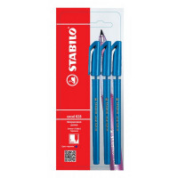 Ручка шариковая Stabilo Excel  828 F/0,38 мм., синяя, 3 шт в блистере (STABILO 828/41-3B)
