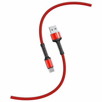 Кабель S26 USB – Type-C, 1 м, 3 А, SMARTBUY, для зарядки и передачи данных, красный, 93652, iK-3112-S26r 