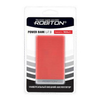 Универсальный внешний аккумулятор ROBITON POWER BANK Li7.8-R 7800мАч красный BL1