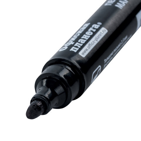 Маркер перманентный ОФИСНАЯ ПЛАНЕТА, ЧЕРНЫЙ, круглый наконечник, 2,5 мм, 151515 Маркер перманентный ОФИСНАЯ ПЛАНЕТА, ЧЕРНЫЙ, круглый наконечник, 2,5 мм, 151515