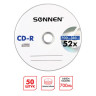 Диски CD-R SONNEN 700 Mb 52x Bulk (термоусадка без шпиля), КОМПЛЕКТ 50 шт., 512571