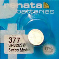 Батарейка RENATA SR626SW 377 (0%Hg) Отрывной блок  1 шт.