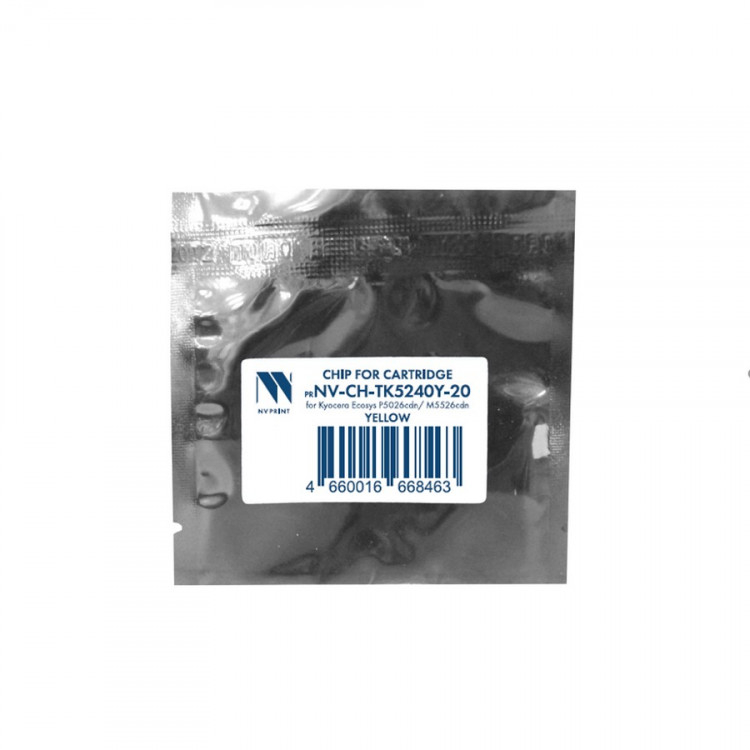NV Print NVP-CH-TK5240Y-20 Чип для Kyocera (TK-5240Y) (20шт) Ecosys P5026cdn / M5526cdn Yellow (3K) совместимый