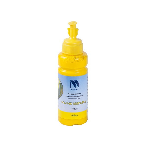 NV Print NVP-INK100PGM-Y Чернила пигментные NV-INK100PGM-Y для аппаратов Epson (100ml) Yellow
